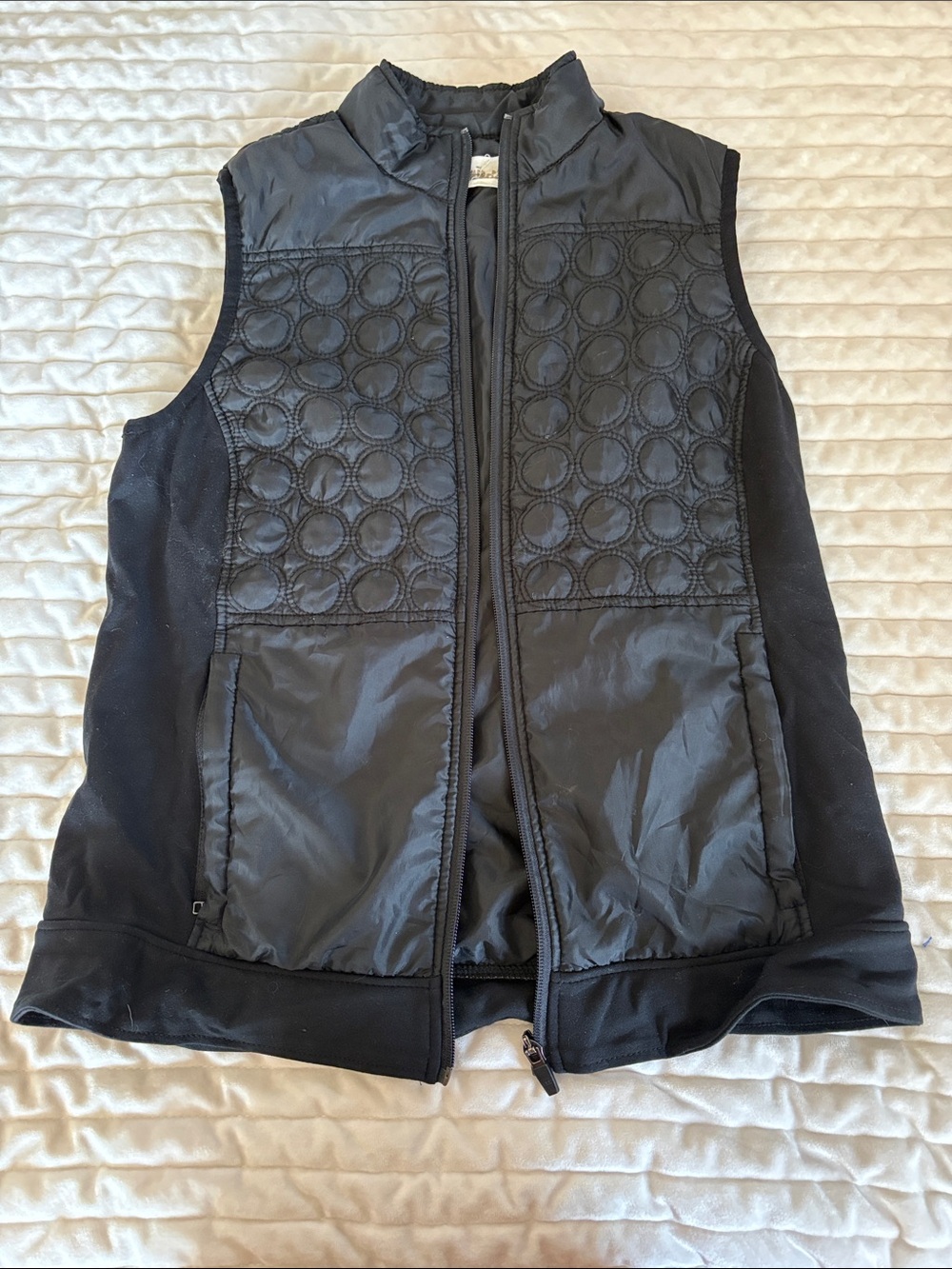 Aventura Black Quilted Front Vest